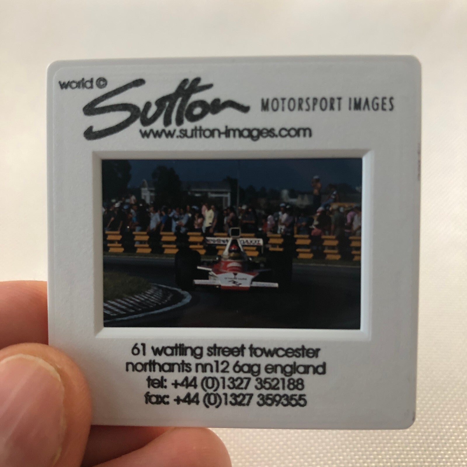 Emerson Fittipaldi 1974 Grand Prix Race F1 Formula One Racing 35mm Slide Photo