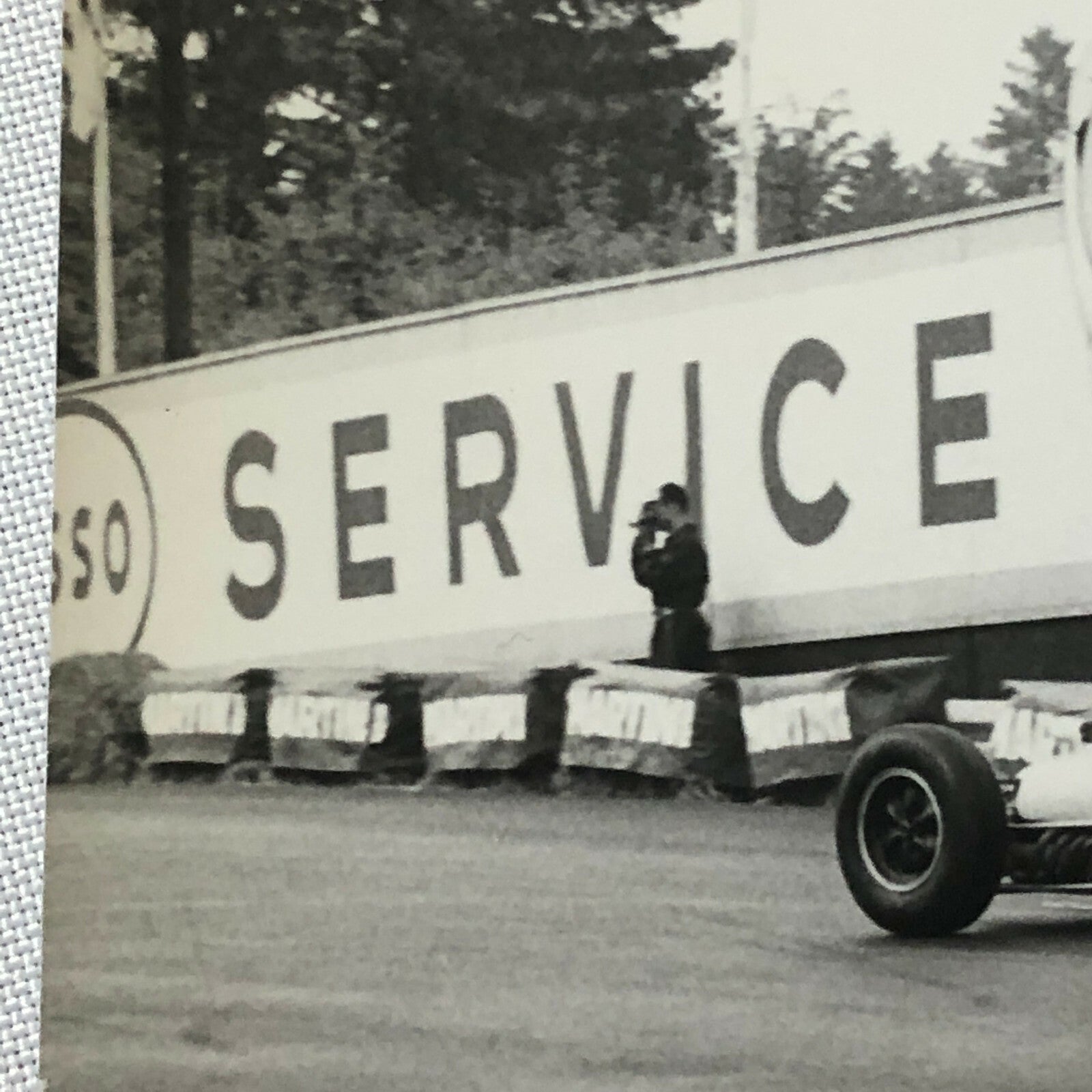 Vintage Grand Prix Racing Car Photo Photograph Print - Innes Ireland SPA Belgium
