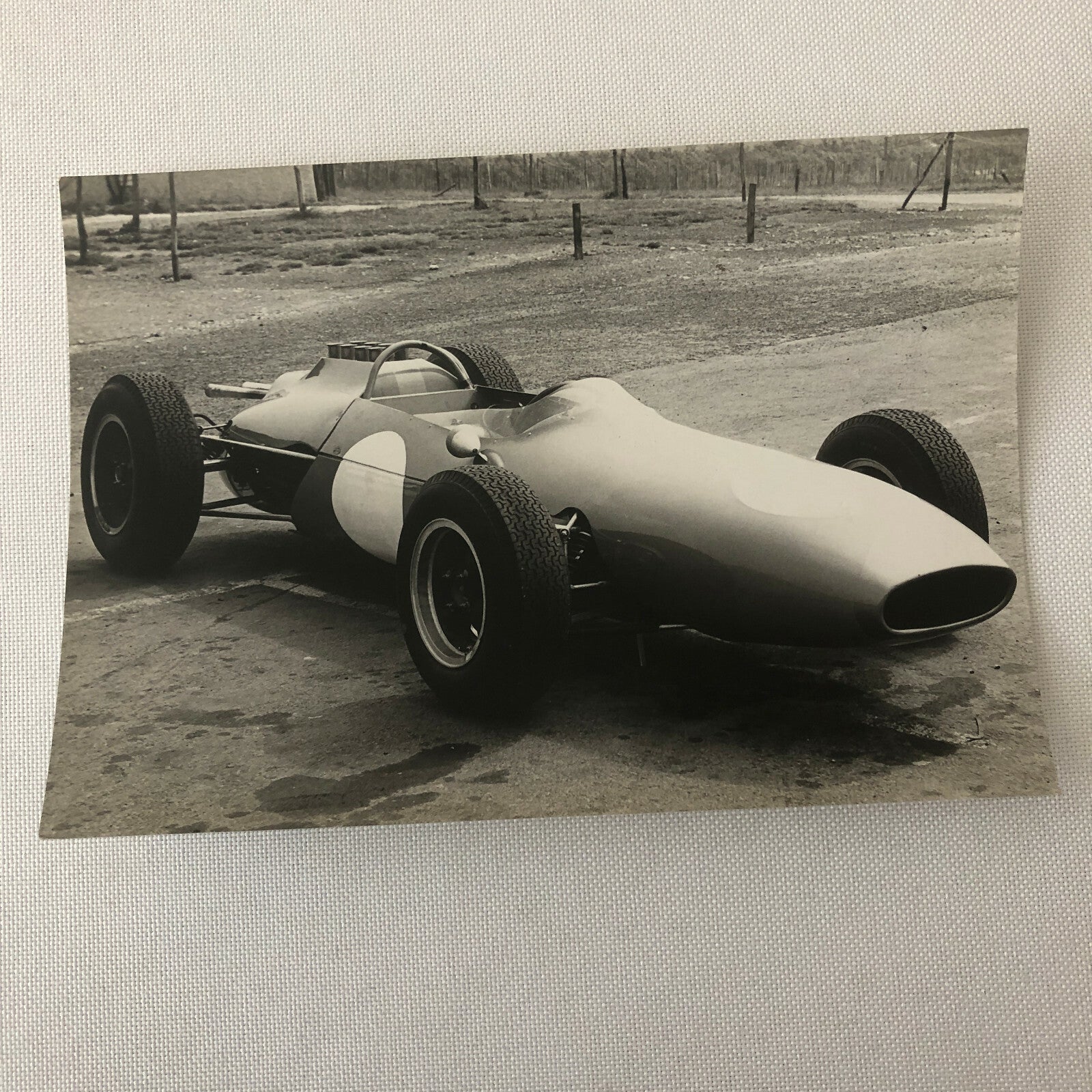 Vintage Racing Car Press Photo Photograph Print 