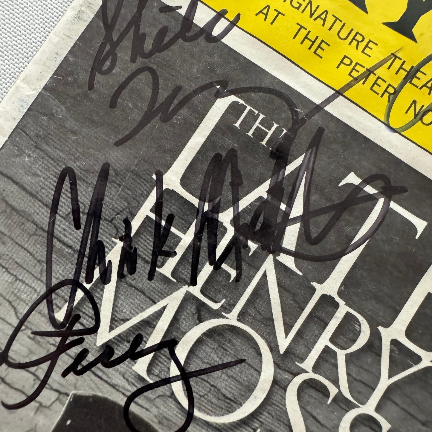 The Late Henry Moss Cast Signed Playbill Autographed Ethan Hawke Guy Boyd 2001