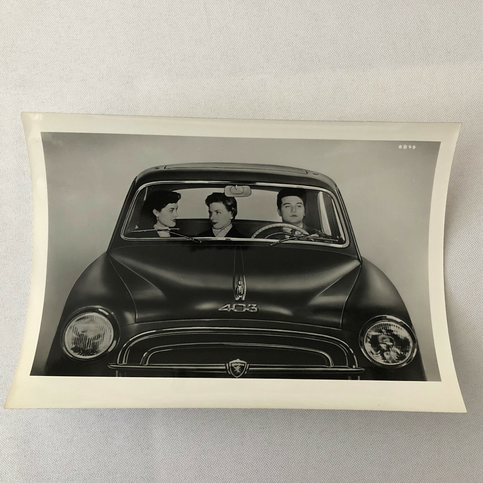 Vintage Peugeot 403 Car Photo Automobile Photograph Lot of 2 Prints