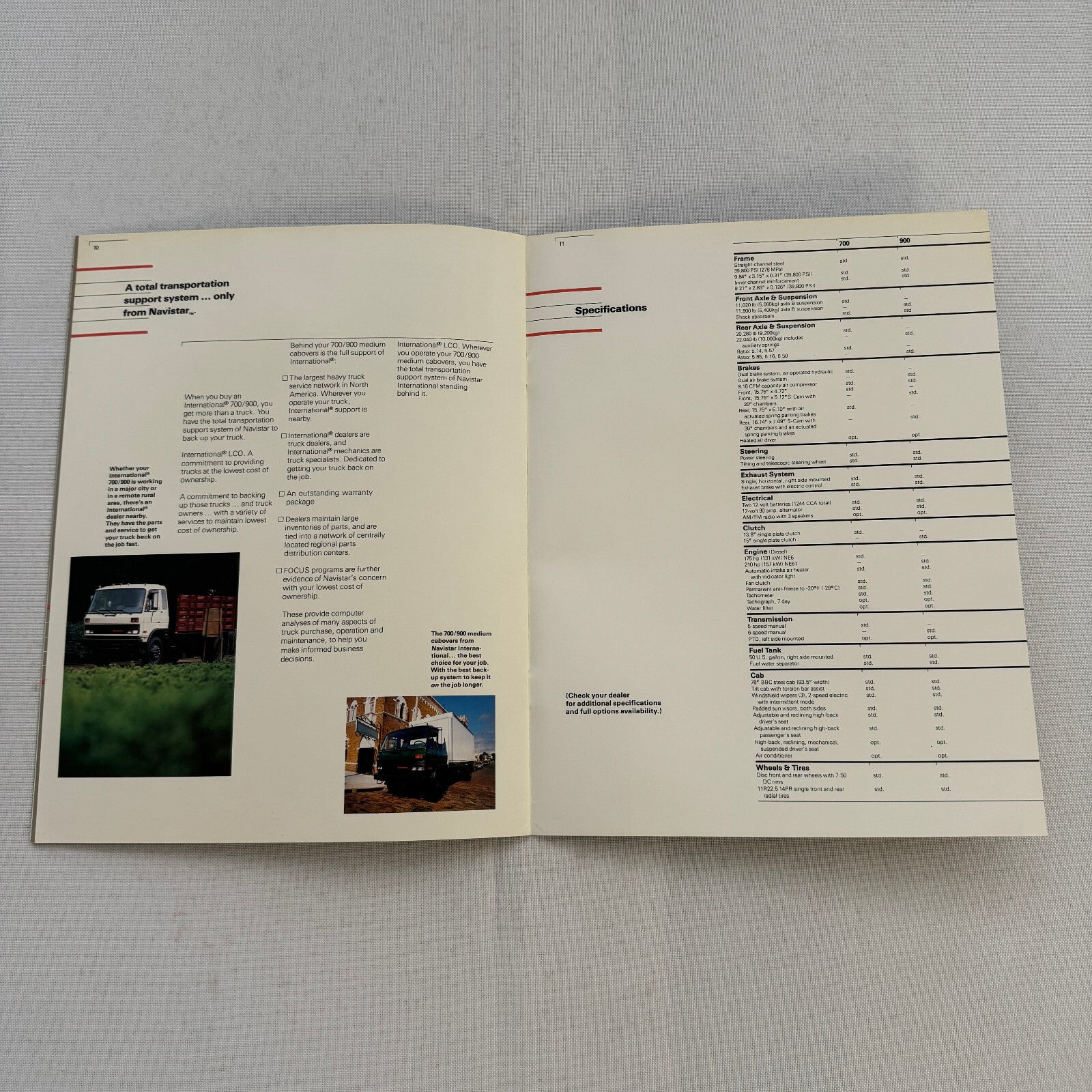 International Truck 700 and 900 Series Medium Cabover Sales Brochure Catalog