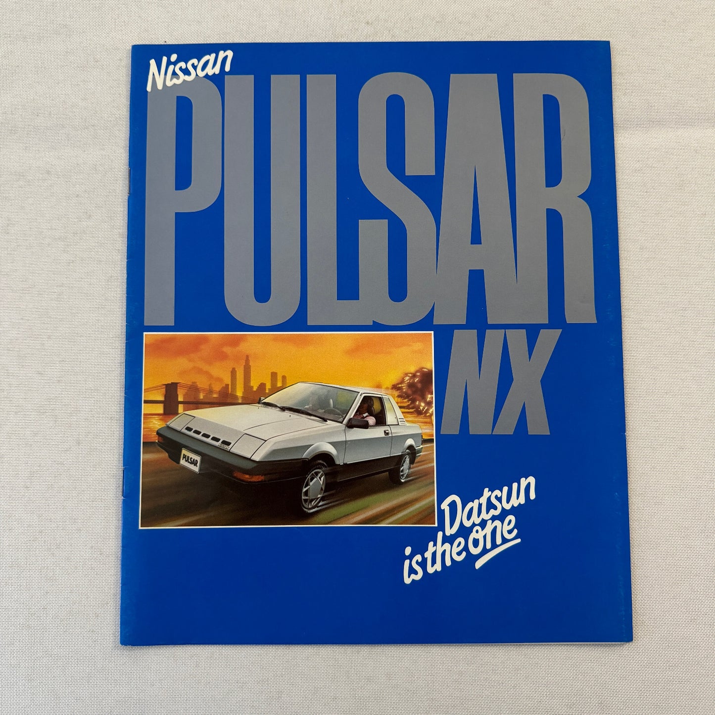 Nissan Pulsar NX Car Sales Brochure Catalog Advertising Vintage