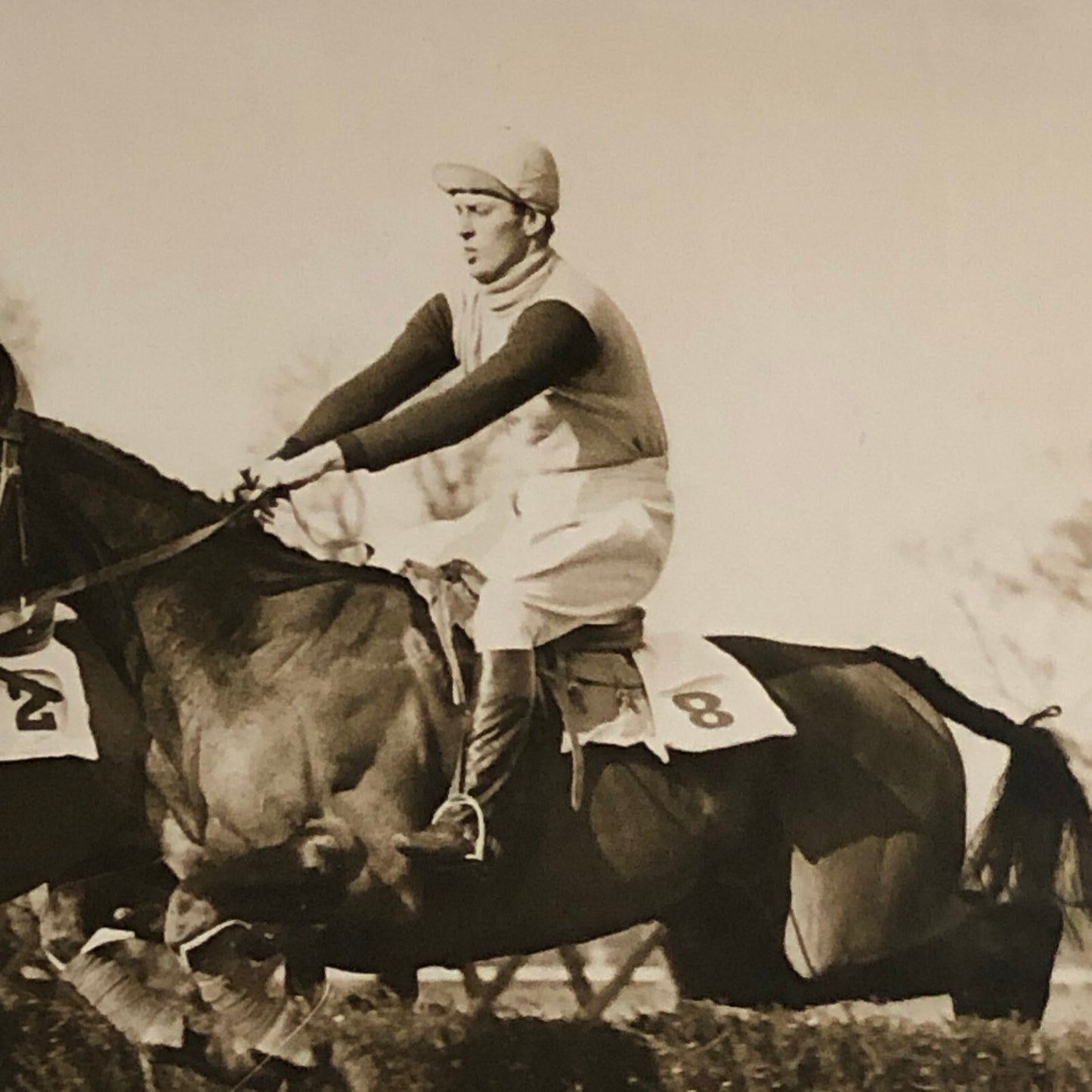 Press Photo Photograph Cambridge University Steeplechase Horse Race 1933 racing