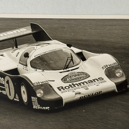 Porsche 956 Rothmans Racing Race Car Photo Photograph Print Vintage Monza 1983