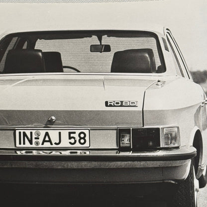 NSU RO80 Car Factory Press Photo Photograph 1976 NSU RO 80