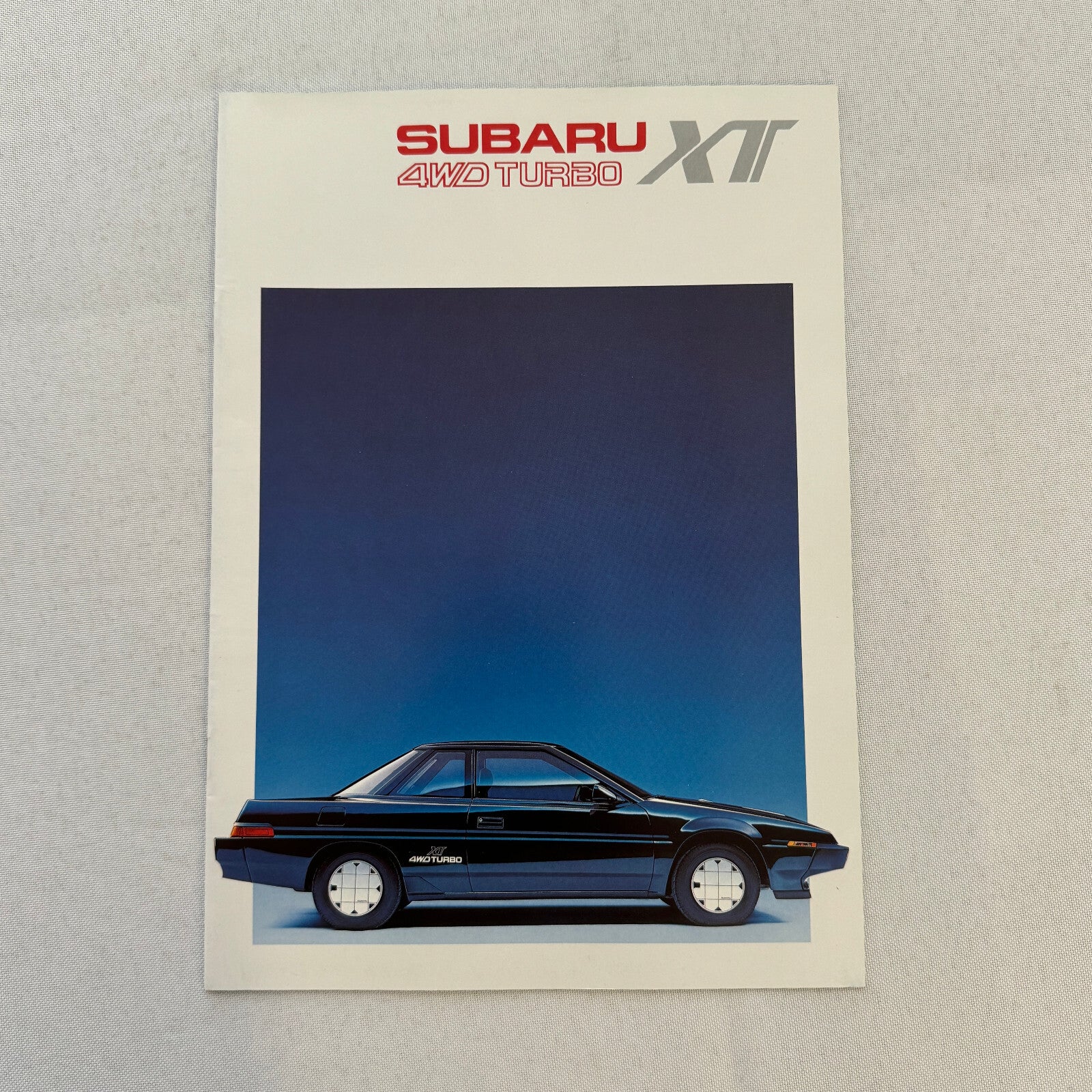 Subaru XT 4WD Turbo Car Sales Brochure Catalog GERMAN TEXT European