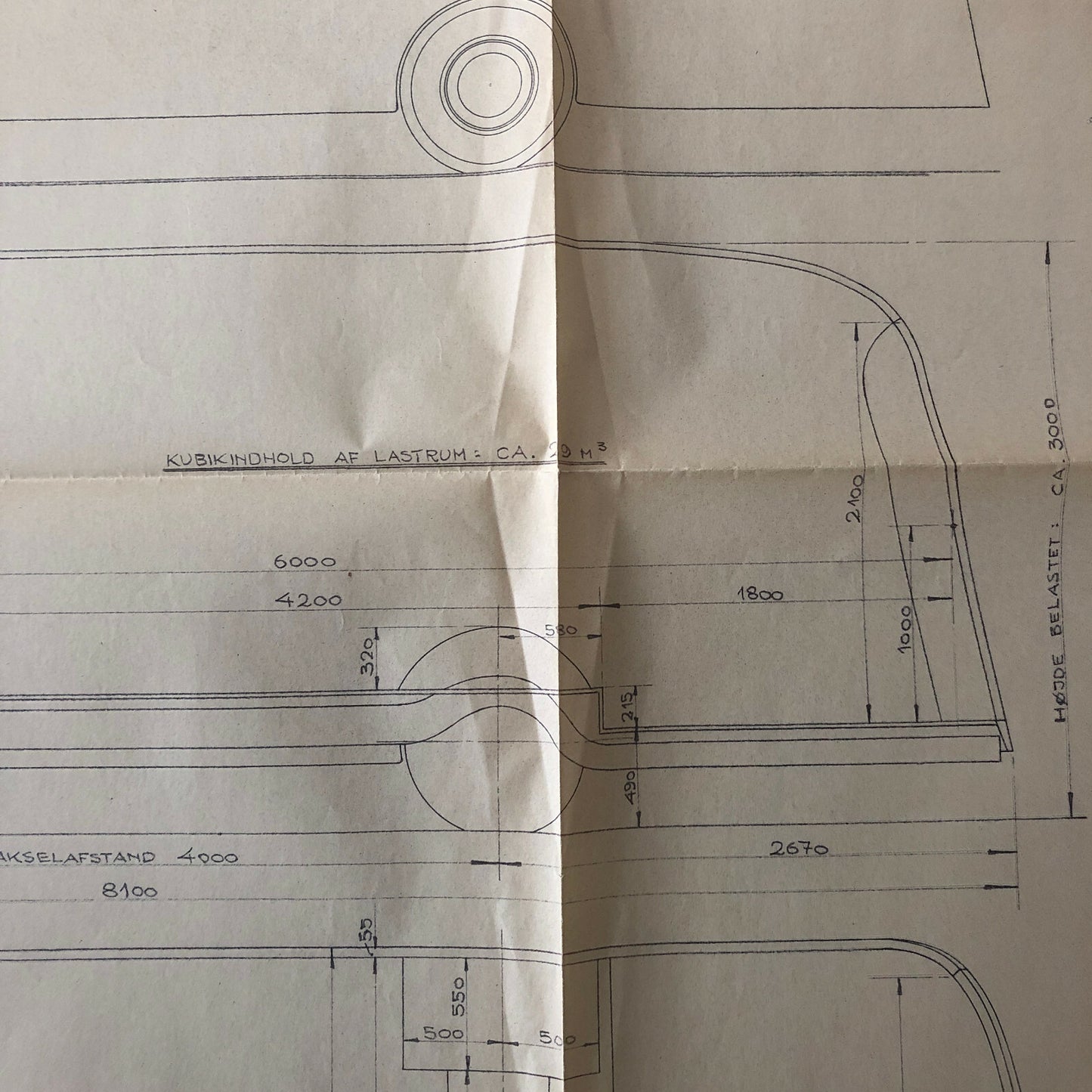 1936 Coachbuilder Bus Design Blueprint Rendering Blue Print Coach Truck 