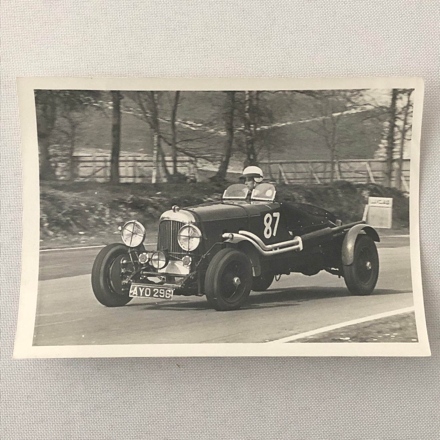Vintage Racing Car Photo Photograph Print - Lagonda Automobile ? 