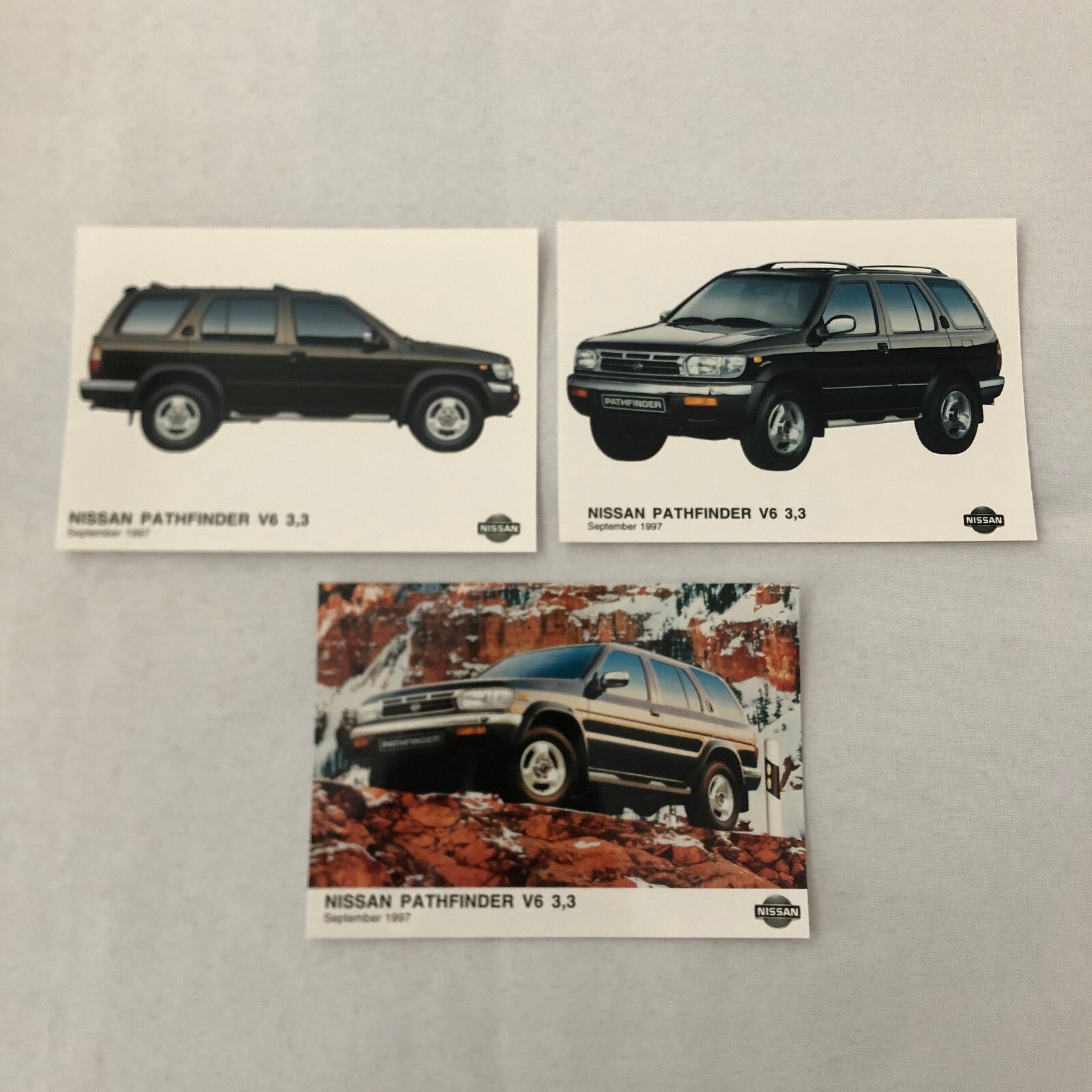 Nissan Pathfinder V6 SUV Factory Press Photo Photograph Print Lot 3x 1997