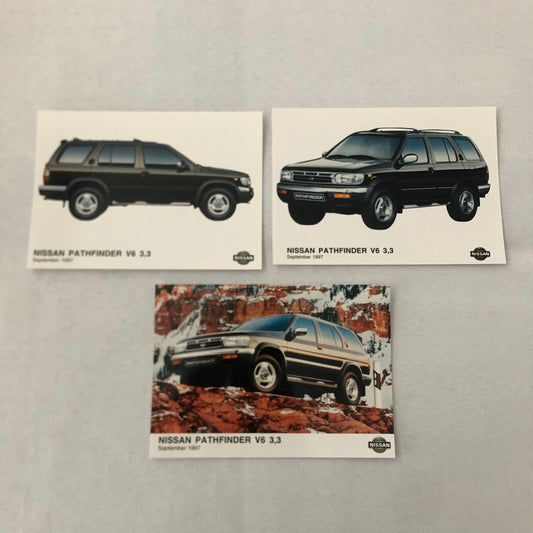 Nissan Pathfinder V6 SUV Factory Press Photo Photograph Print Lot 3x 1997