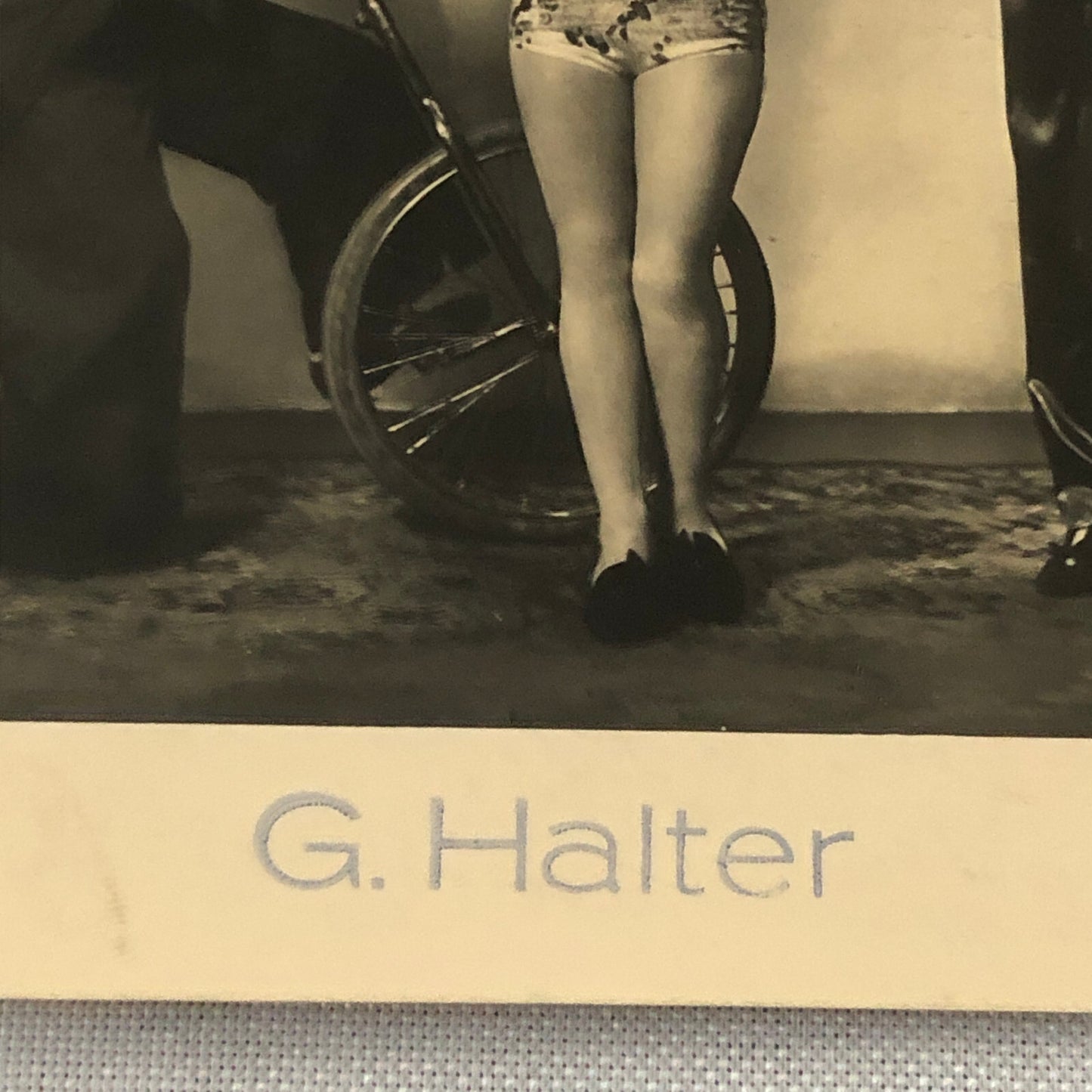 Circus Performer Clown Unicycle Real Photo Postcard RPPC L.G. Halter Comedy