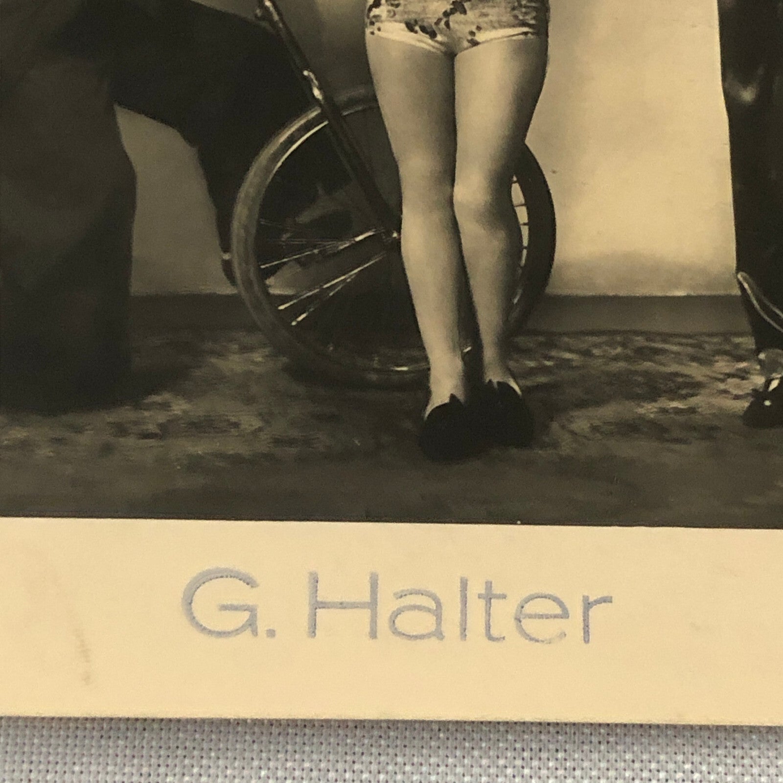 Circus Performer Clown Unicycle Real Photo Postcard RPPC L.G. Halter Comedy