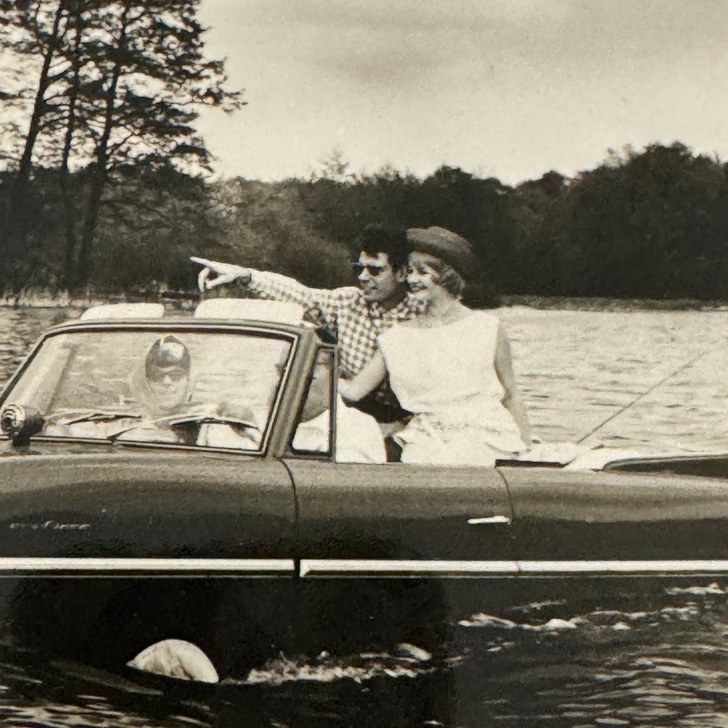 AMPHICAR Vintage Car Boat Factory Press Photo Photograph Lot 2x Vintage