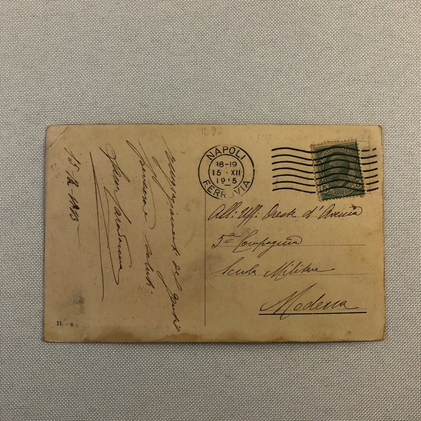 Antique 1910 Italian Racing Car Postcard Post Card Automobile Spa 1915 Stamp 