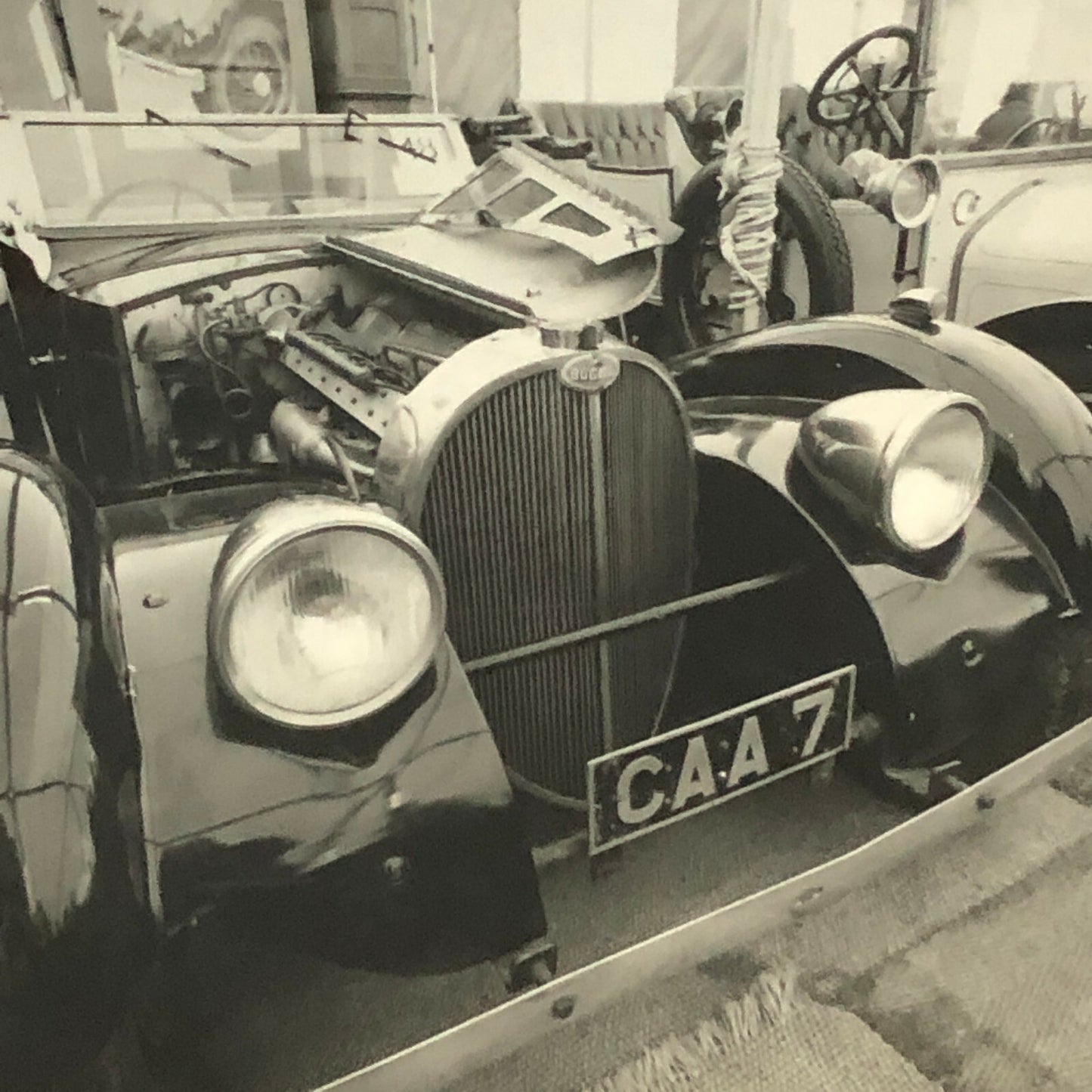 Vintage Bugatti Car at Sothebys Auction Photo Photograph Print 
