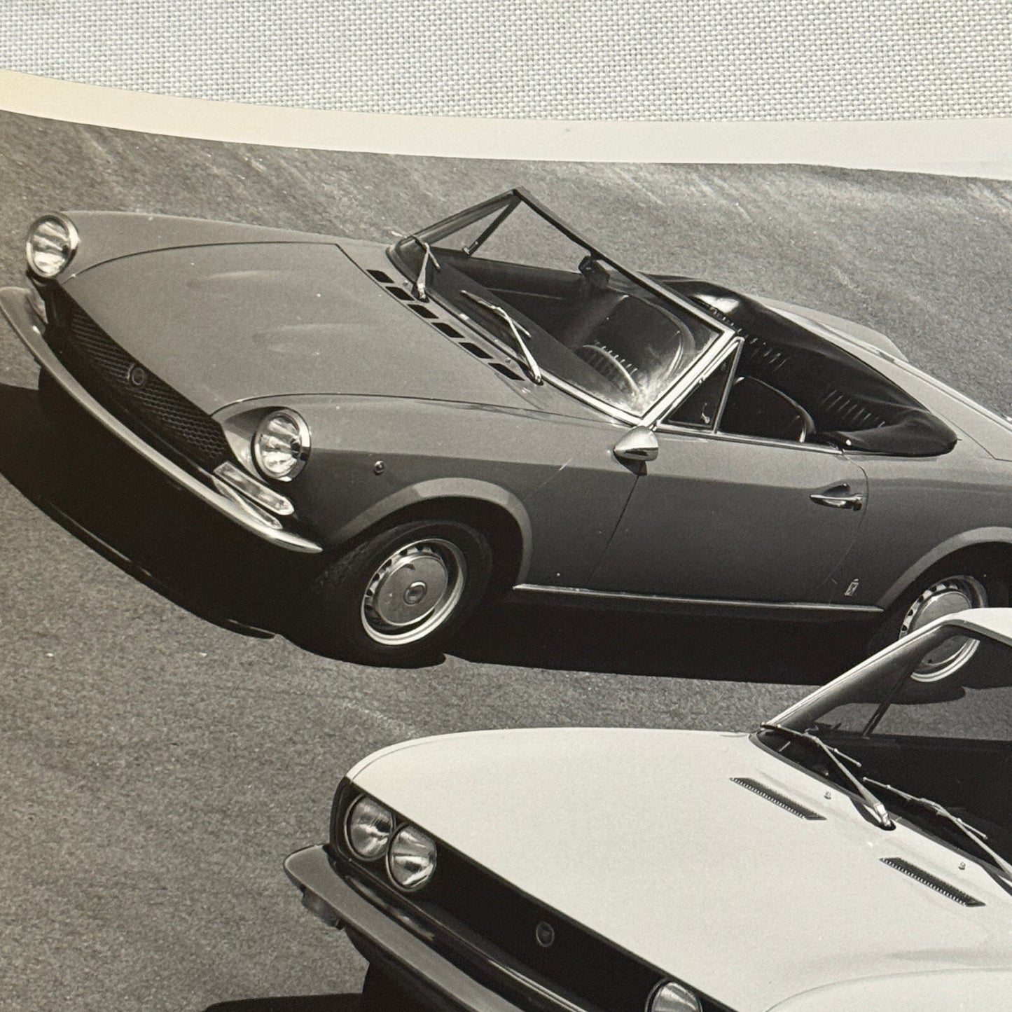 FIat 124 Sport Coupe and Spider Car Factory Press Photo Photograph Print Vintage