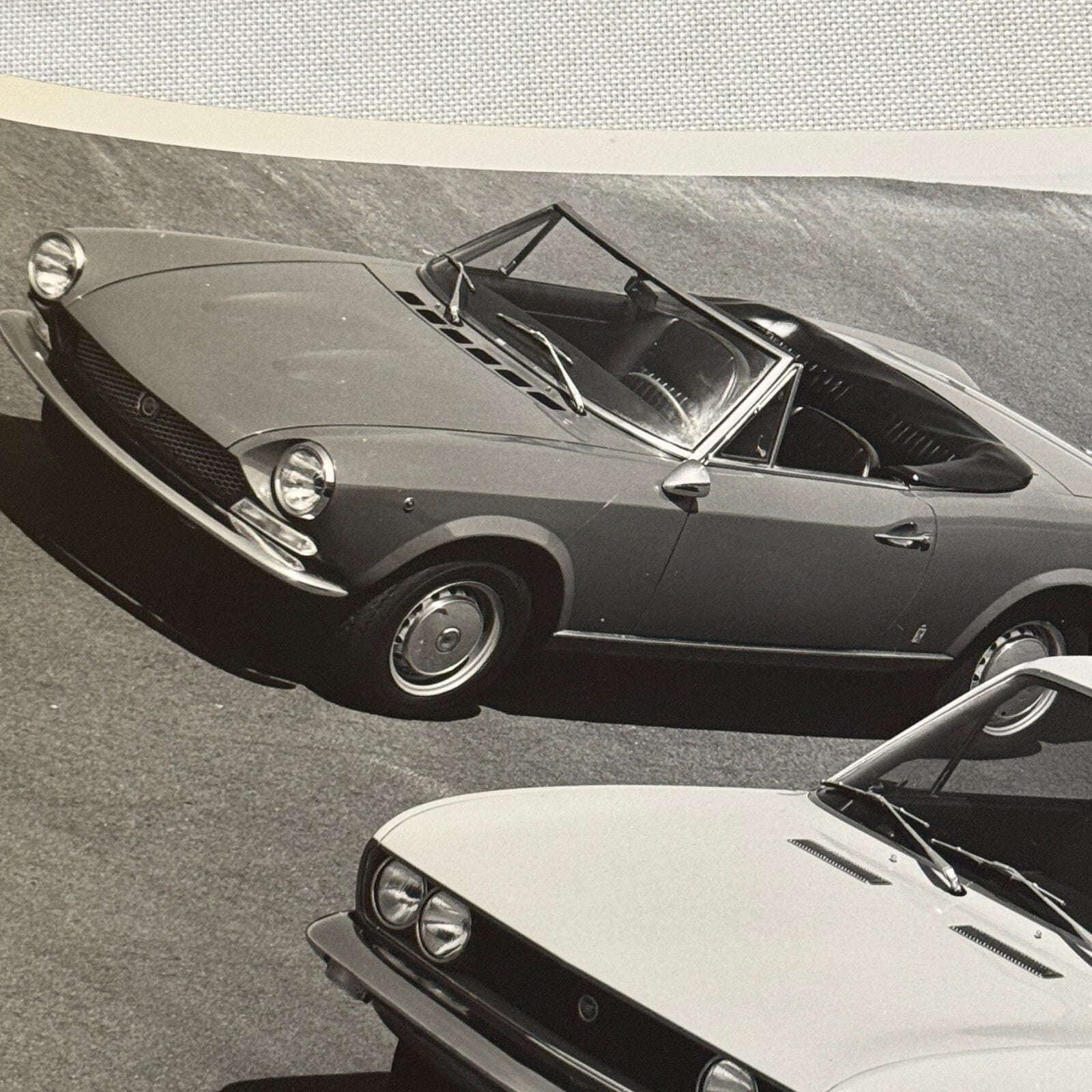 FIat 124 Sport Coupe and Spider Car Factory Press Photo Photograph Print Vintage