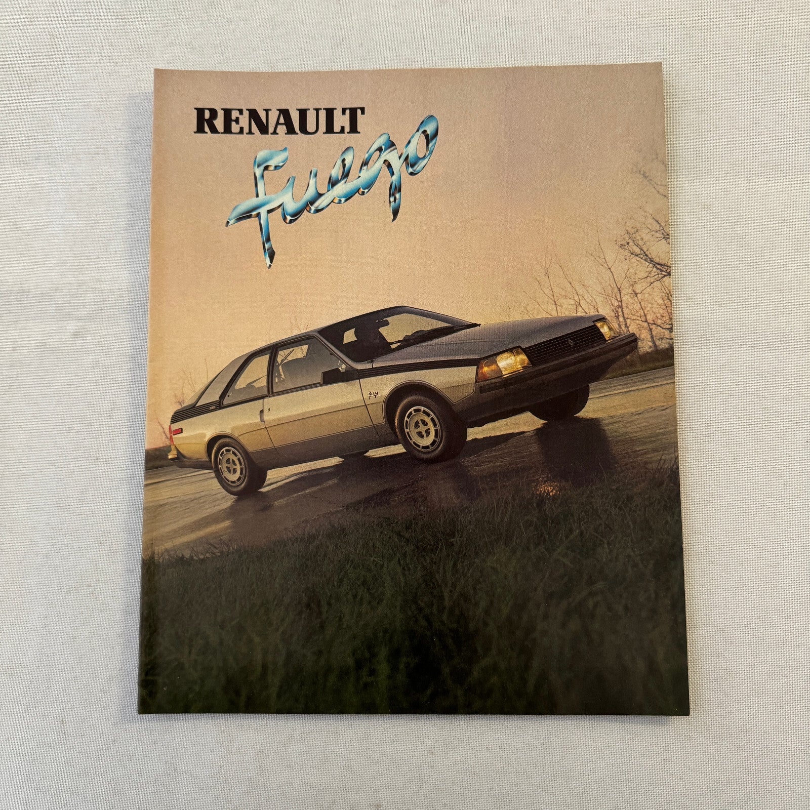 1982 Renault Fuego Car Sales Brochure Catalog Advertising Vintage