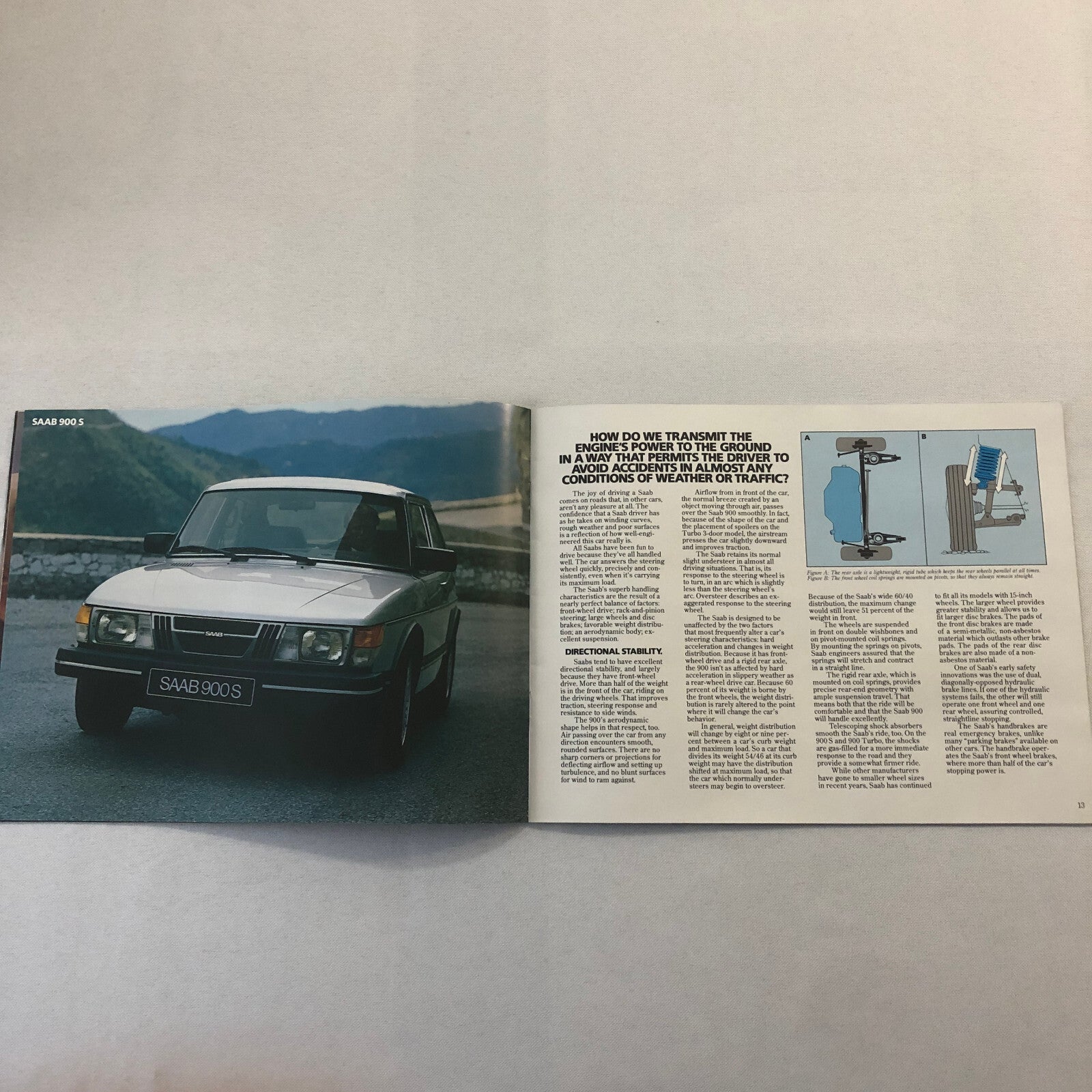 1983 Saab 900 Sales Brochure Catalog Advertising Saab 900 Turbo 900S 900 S