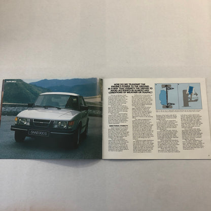 1983 Saab 900 Sales Brochure Catalog Advertising Saab 900 Turbo 900S 900 S