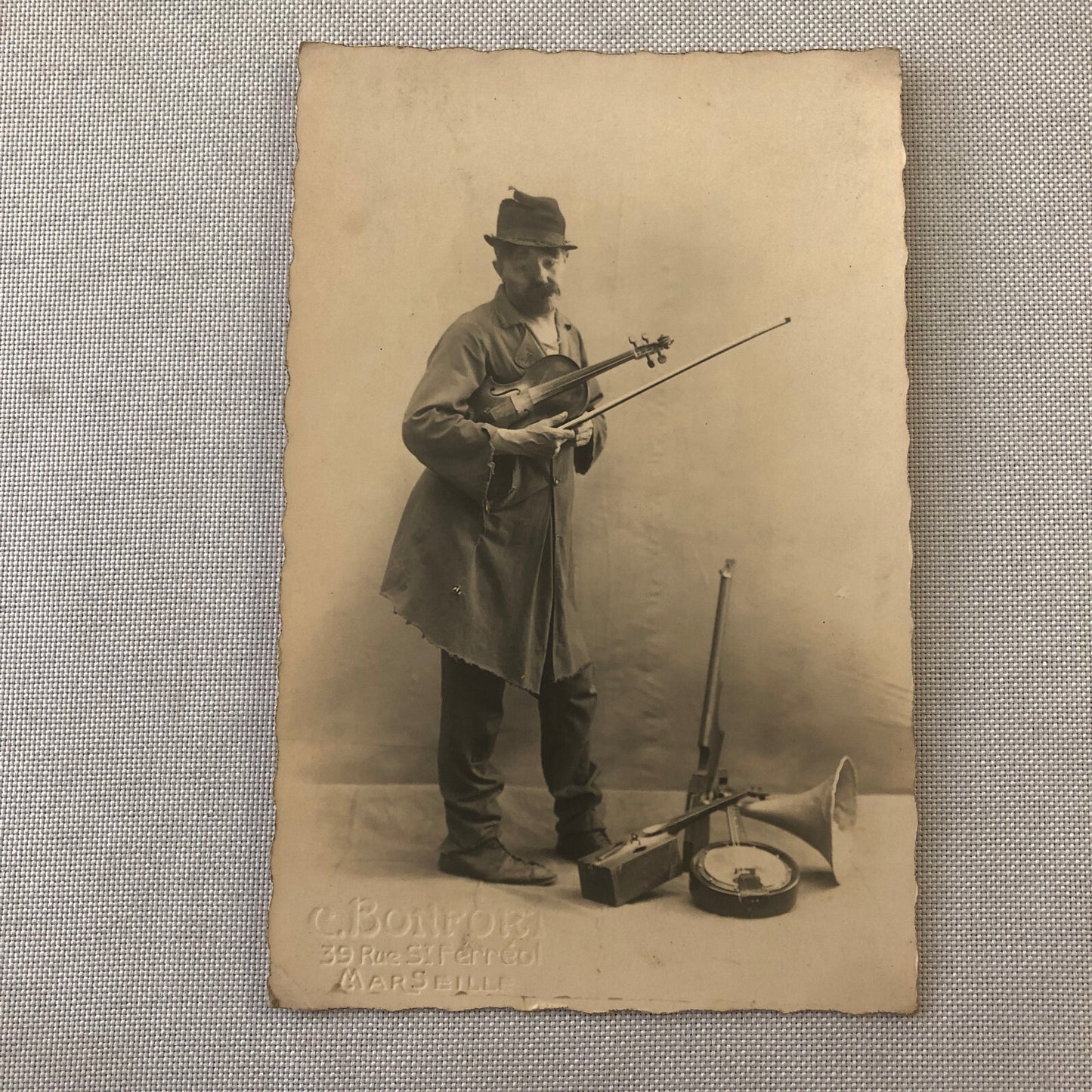 Circus Clown Performer Photo Postcard Real Photo Postcard RPPC