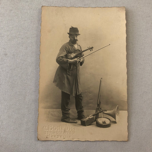 Circus Clown Performer Photo Postcard Real Photo Postcard RPPC