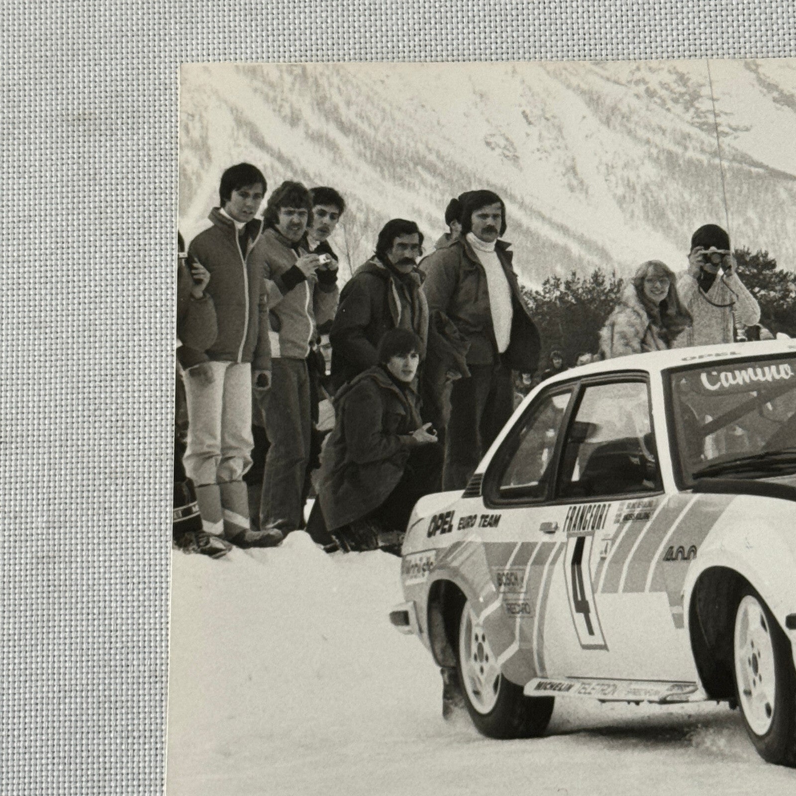 1980 Rallye Monte Carlo Press Photo Photograph DPPI Opel Ascona Rally Car