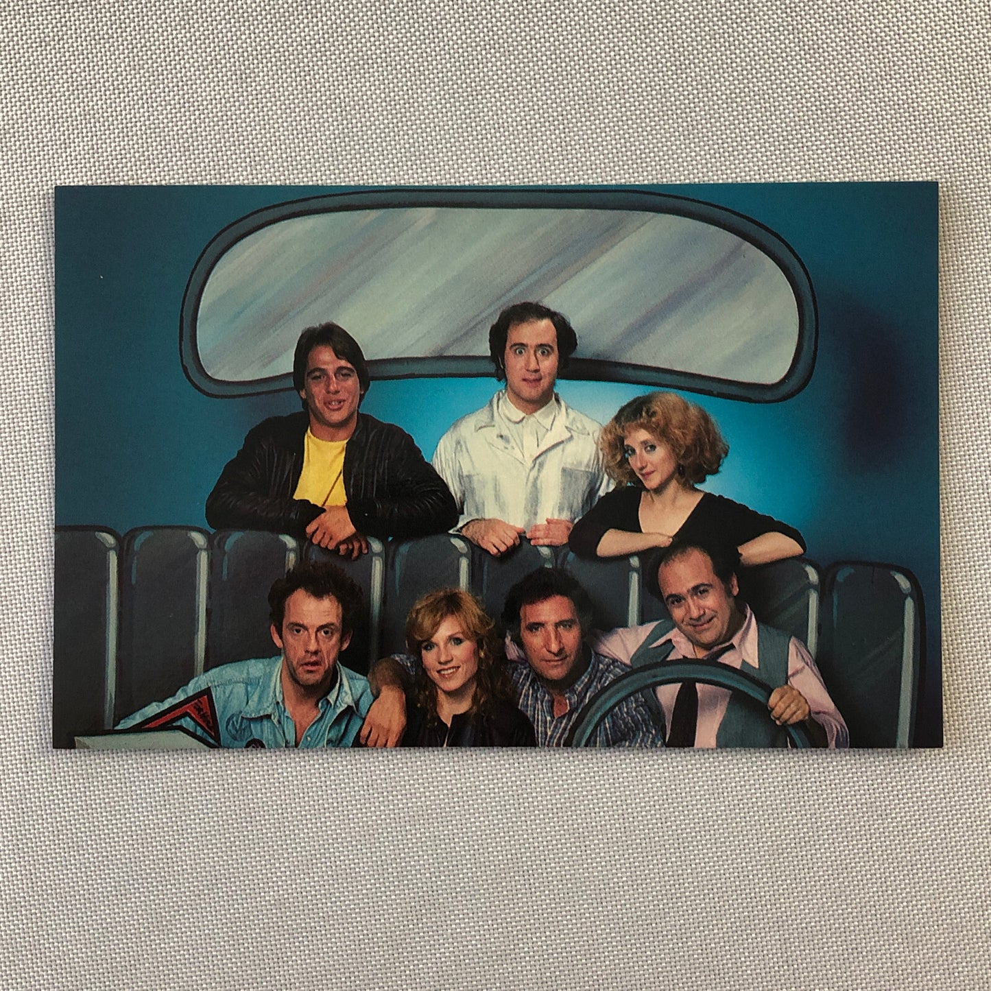 Vintage TV Show Postcard Post Card Andy Kaufman Tony Danza Taxi ? 
