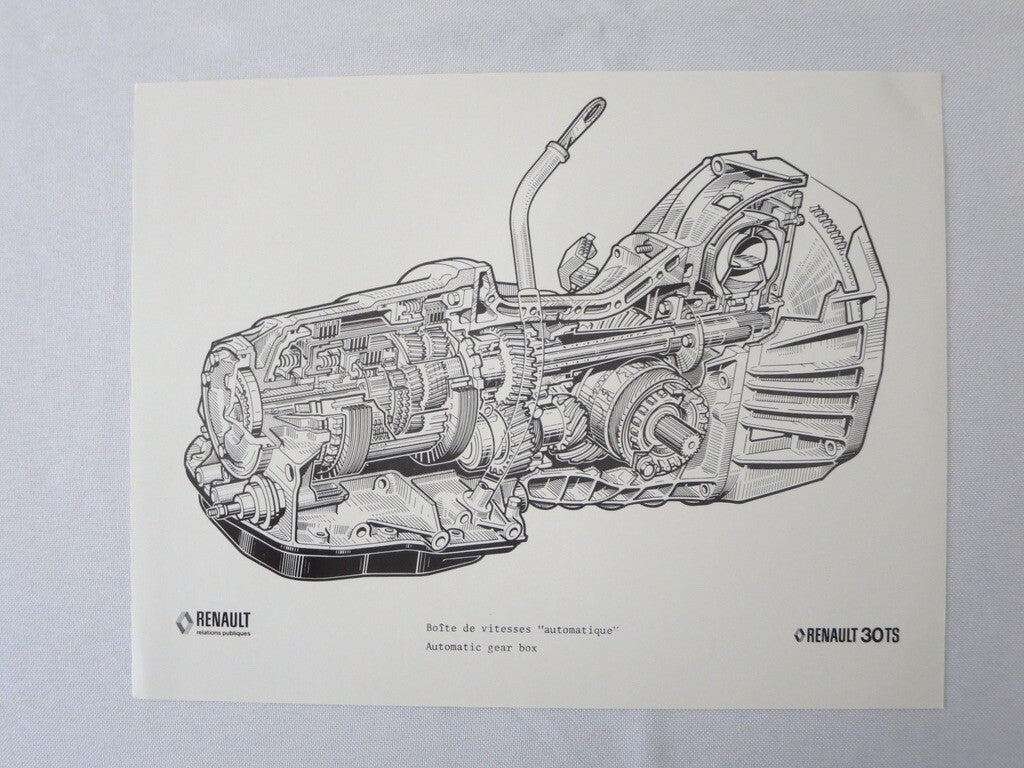 1977 Renault 30TS Press Kit Brochure Photos 30 TS Car
