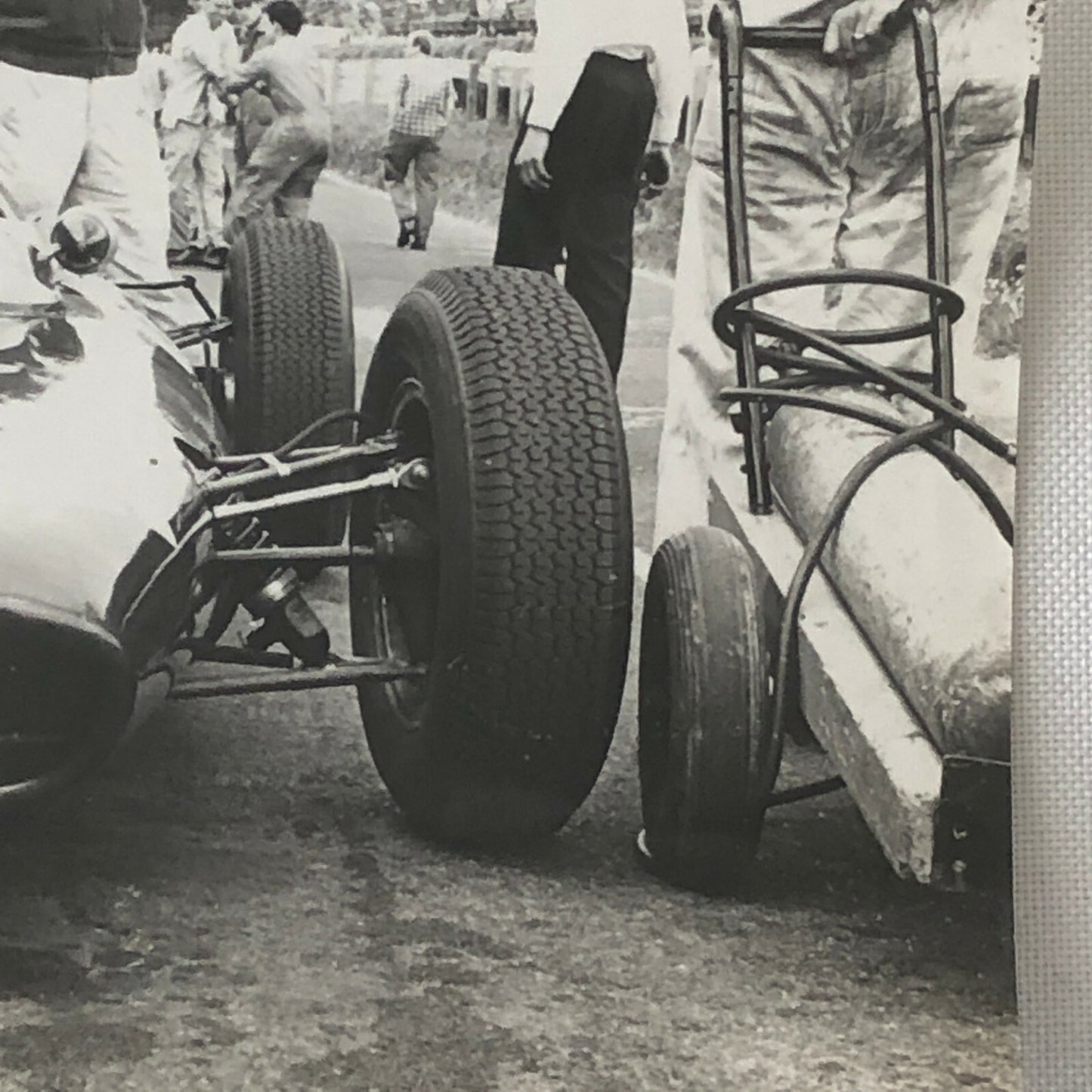 Vintage Racing Car Photo Photograph Print - Possibly BRM Car ? 