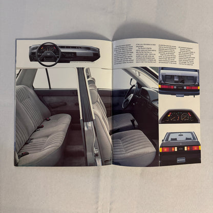 1984 Honda Civic Sales Brochure Catalog CRX Hatchback 1500 Sedan Wagon Vintage