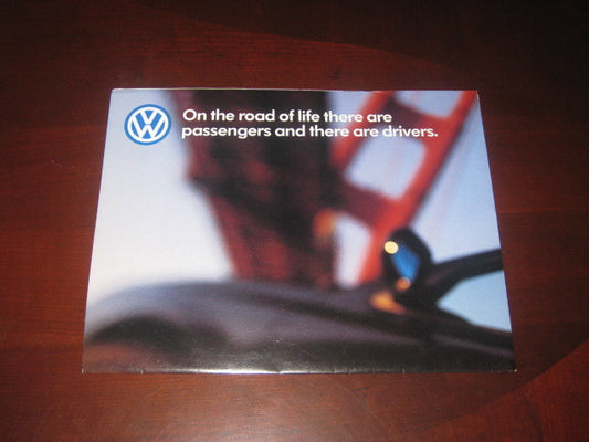 1998 Volkswagen Sales Brochure Catalog Advertising Beetle Golf Jetta Cabrio +