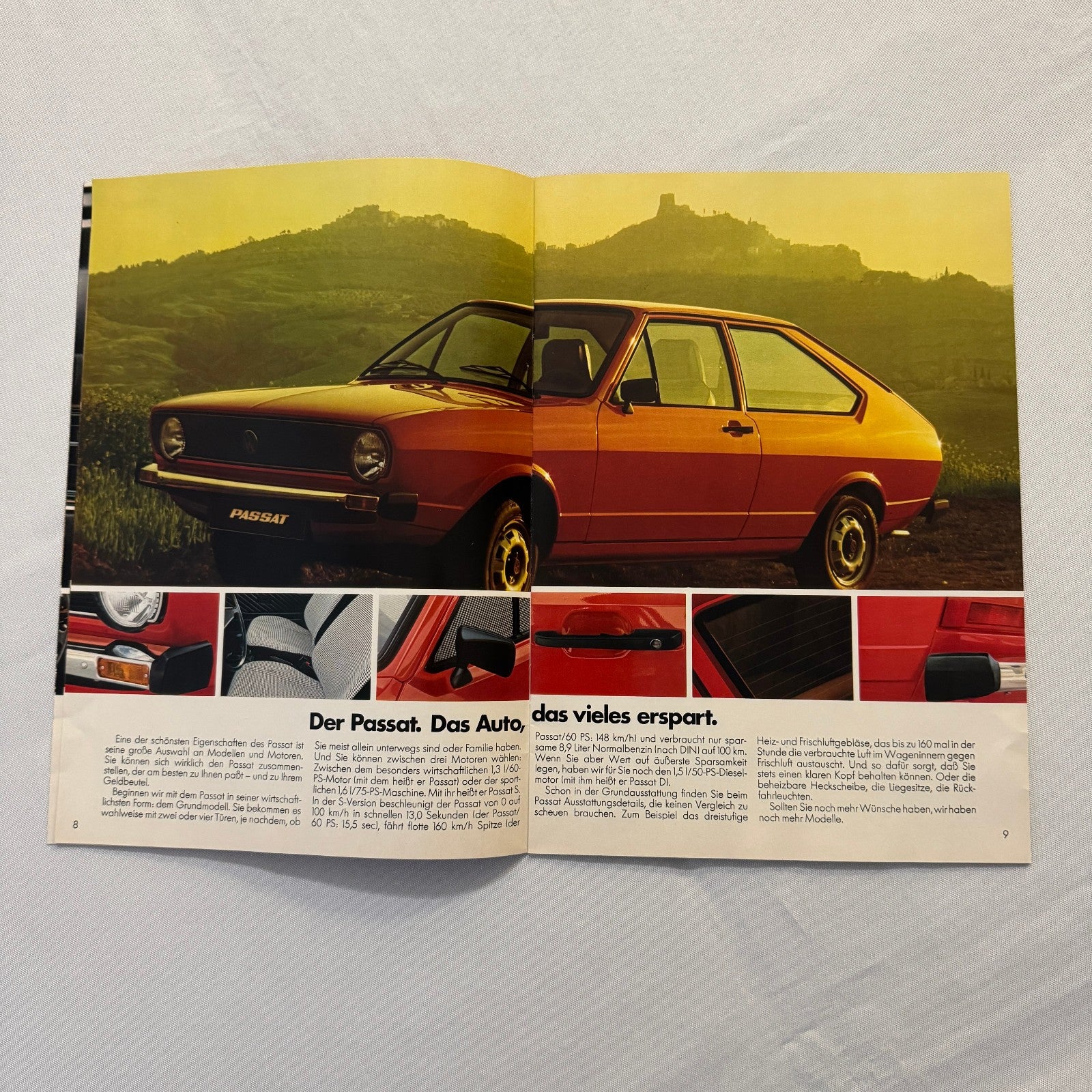 1977 Volkswagen Passat Car Sales Brochure Catalog Advertising GERMAN