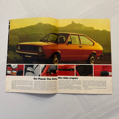 1977 Volkswagen Passat Car Sales Brochure Catalog Advertising GERMAN
