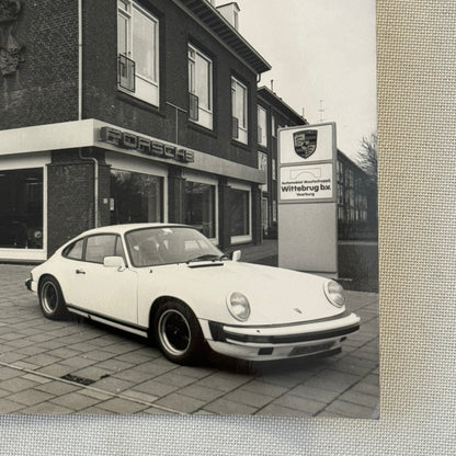 Porsche 911 at Dealership Photo Photograph Print Vintage 1988