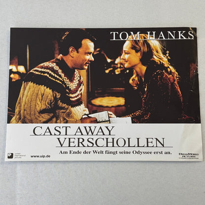 Vintage Movie Lobby Card Poster Lot Cast Away Verschollen GERMAN Tom Hanks