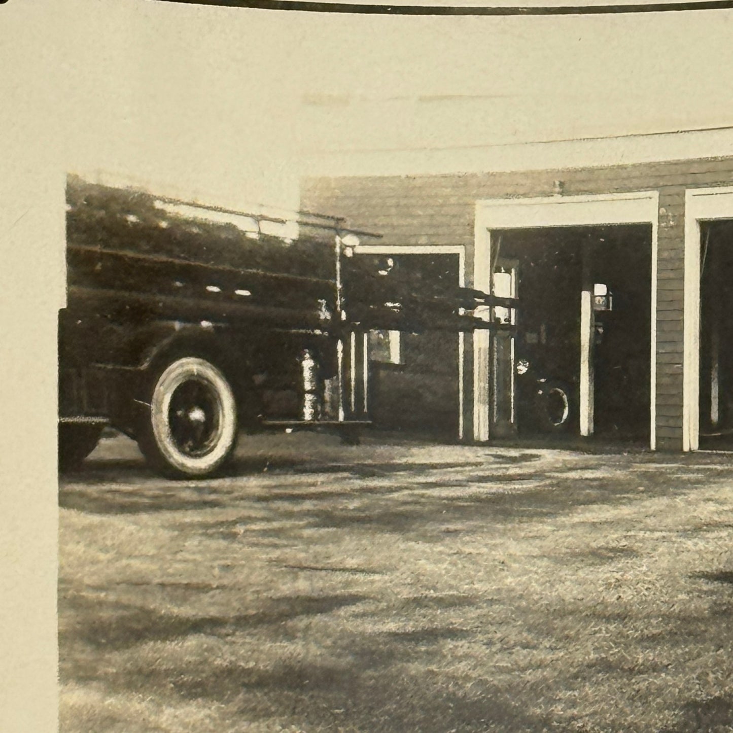 Vintage Fire Truck Photo Lot Child with Fire Aparatus Old Orchard Beach Maine