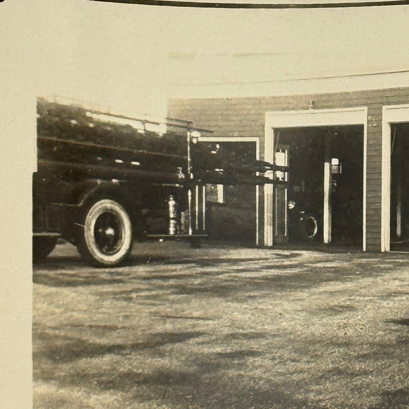 Vintage Fire Truck Photo Lot Child with Fire Aparatus Old Orchard Beach Maine