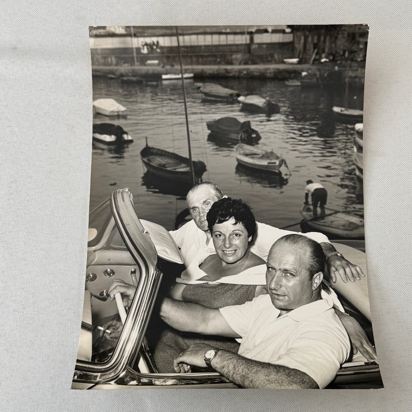 Juan Manuel Fangio Retirement Vacation Holiday Italian Press Photo F1 Racing