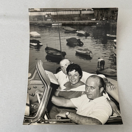 Juan Manuel Fangio Retirement Vacation Holiday Italian Press Photo F1 Racing