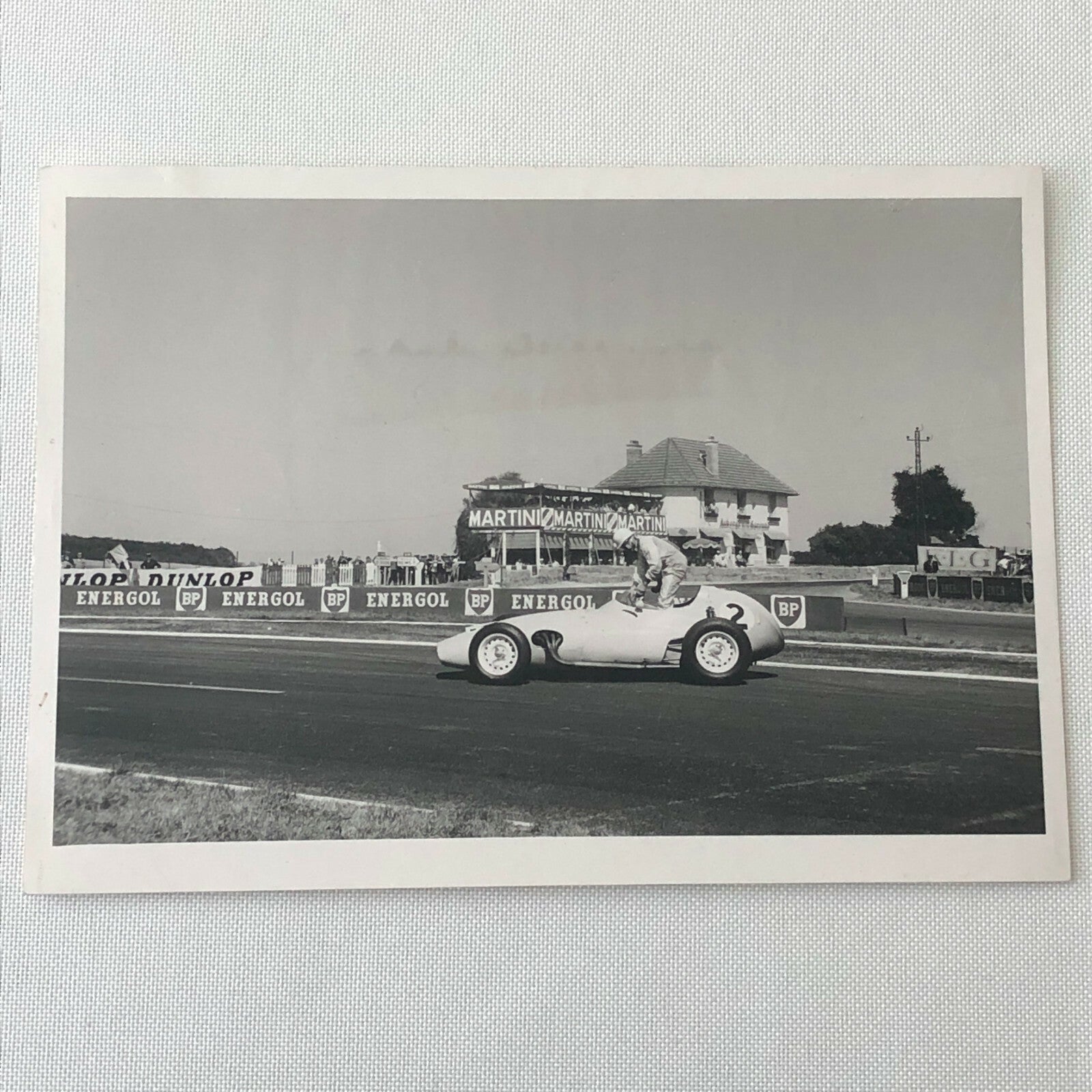Vintage Stirling Moss Grand Prix Racing Photo Photograph Bernard CAHIER 