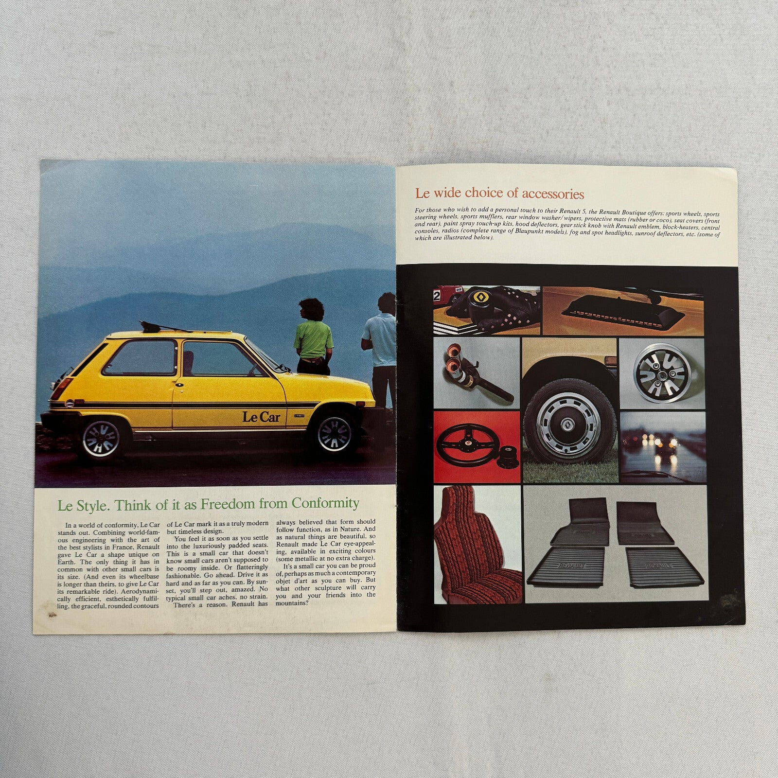 Renault LeCar Car Sales Brochure Catalog Vintage Advertising Canadian