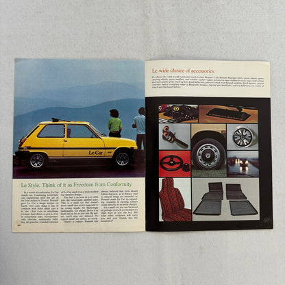 Renault LeCar Car Sales Brochure Catalog Vintage Advertising Canadian