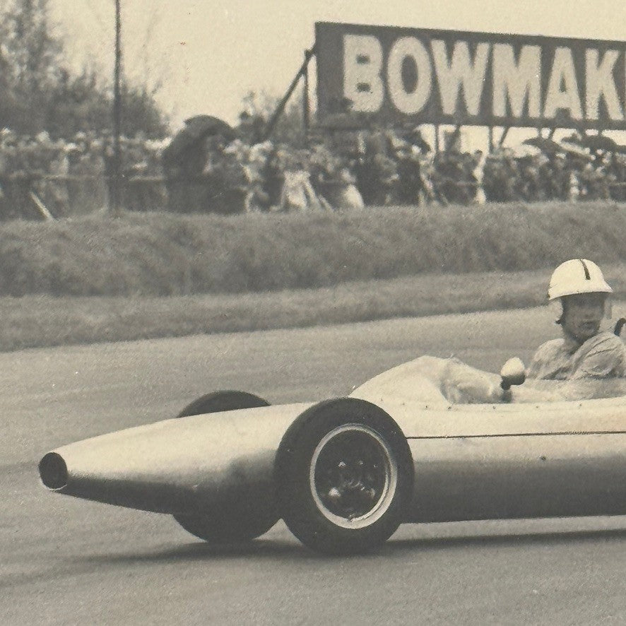 Vintage Racing Photograph Motorsport Magazine Unidentified Driver Print