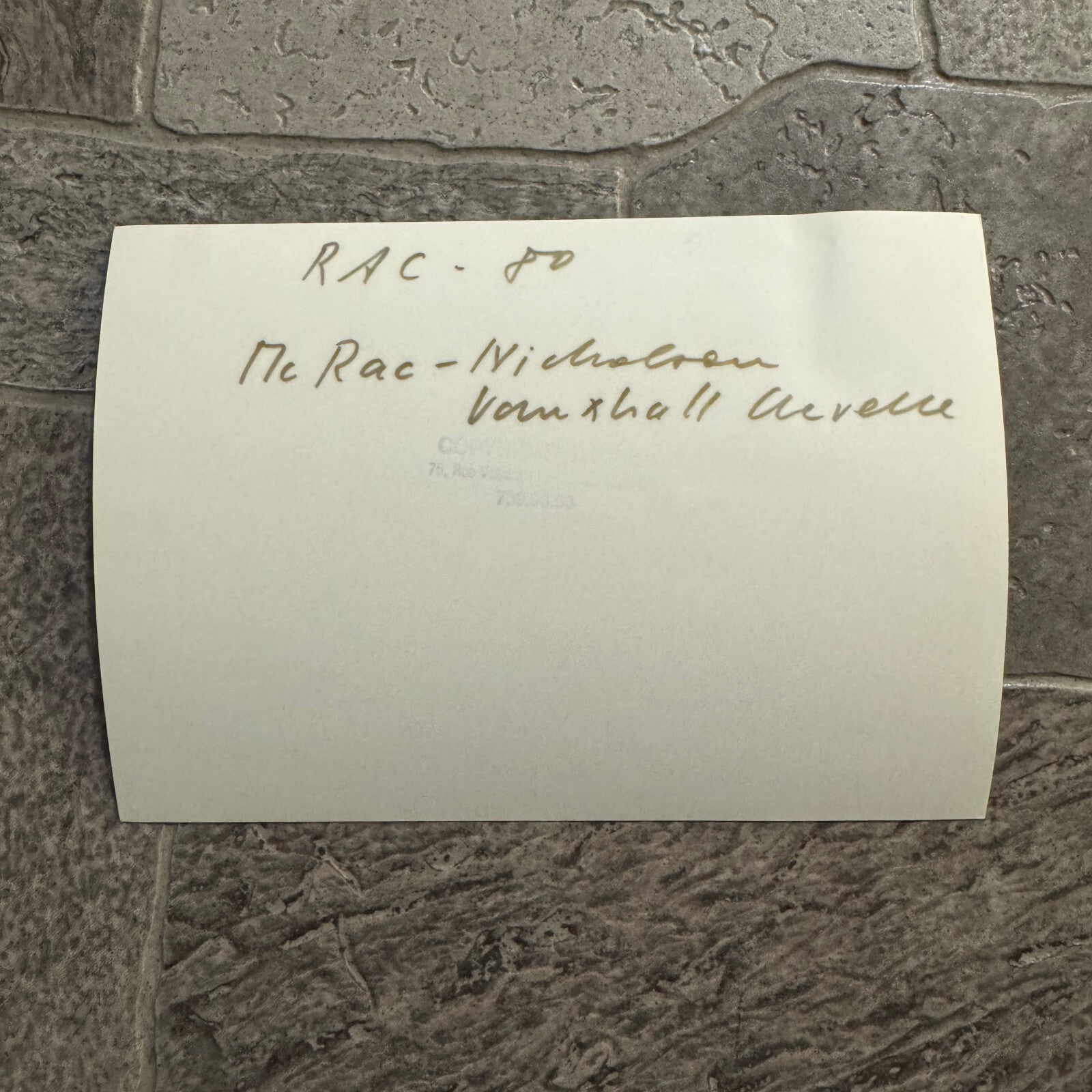 1980 RAC Rally Rallye Car Racing Photo Photograph Vauxhall Chevette Vintage Car