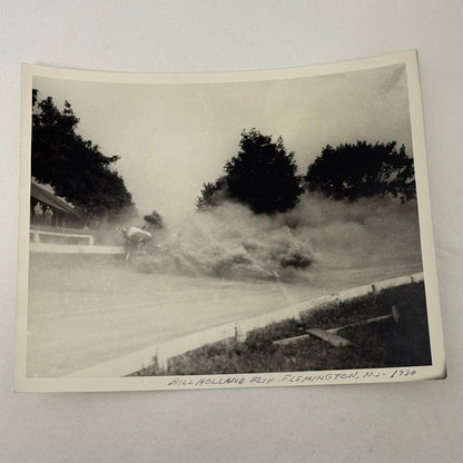Vintage Racing Photo Bill Holland Crash Accident Wreck Flemington 1938