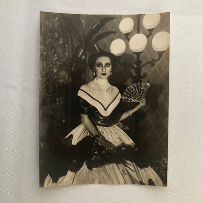 Press Photo Photograph French Stage Actress Yvonne Printemps in Costume 6x