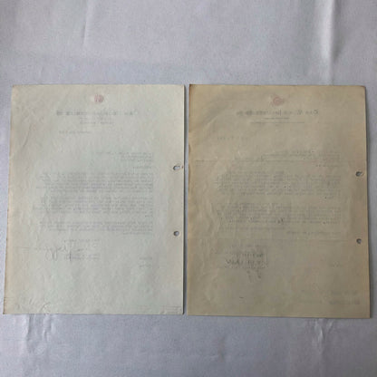 1945 - 1946 Gar Wood Industries Truck and Machinery Letter Letterhead Lot of 2