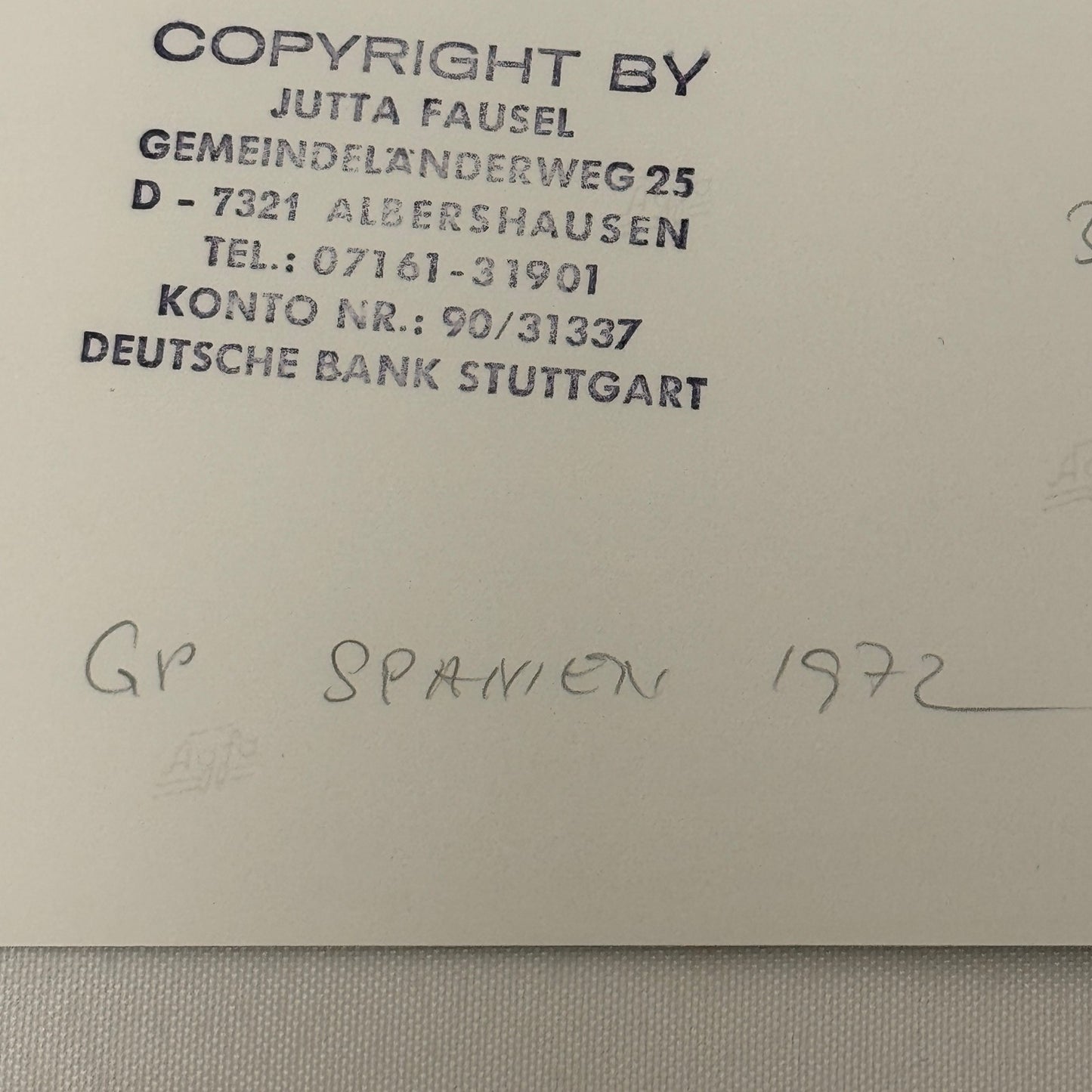 Vintage Racing Photo Niki Lauda Girlfriend Mariella von Reininghaus 1972 Spain